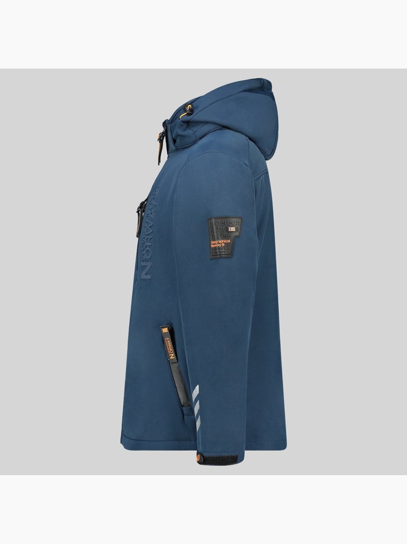 Giacca softshell con cappuccio richywood – geographical norway Blu marino - Kiabi