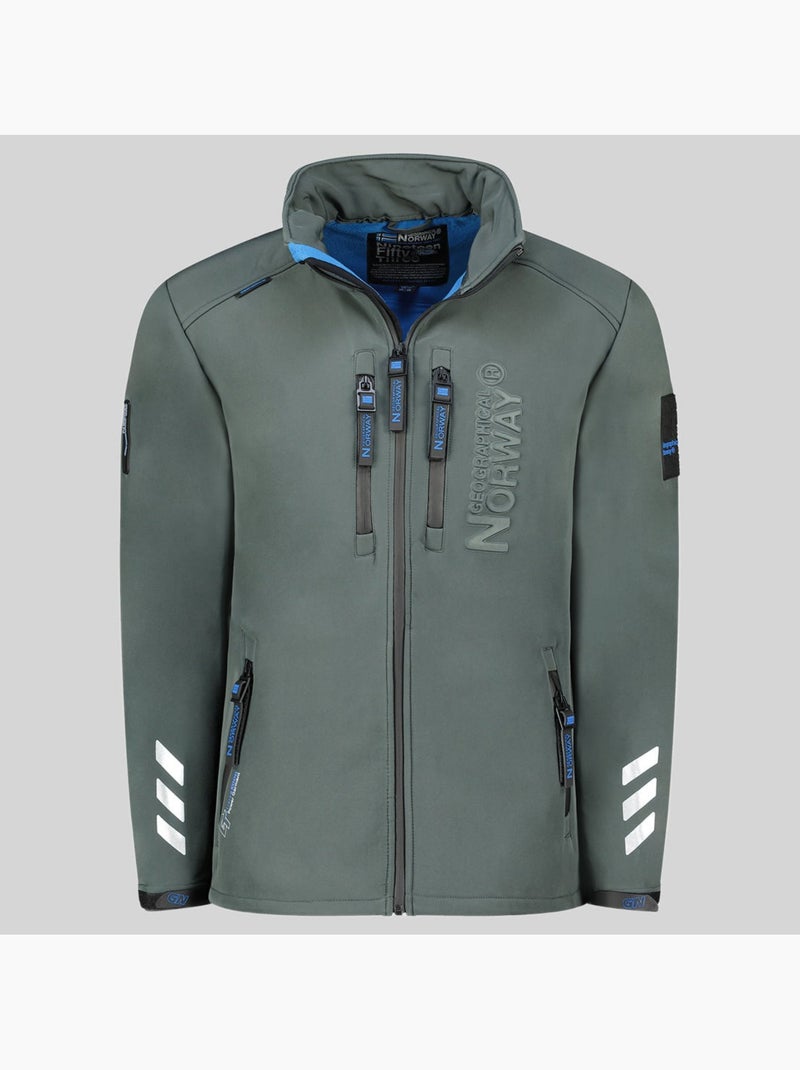 Giacca softshell con cappuccio richywood – geographical norway Grigio scuro - Kiabi