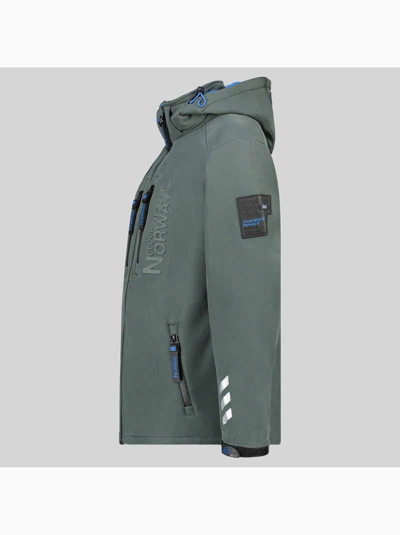Giacca softshell con cappuccio richywood – geographical norway Grigio scuro - Kiabi