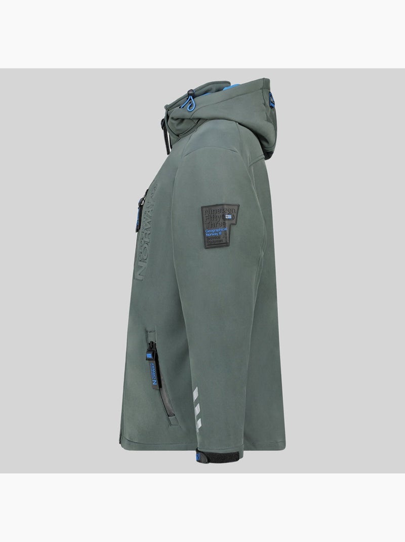 Giacca softshell con cappuccio richywood – geographical norway Grigio scuro - Kiabi