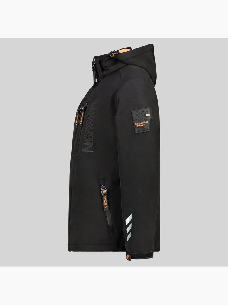Giacca softshell con cappuccio richywood – geographical norway Nero - Kiabi