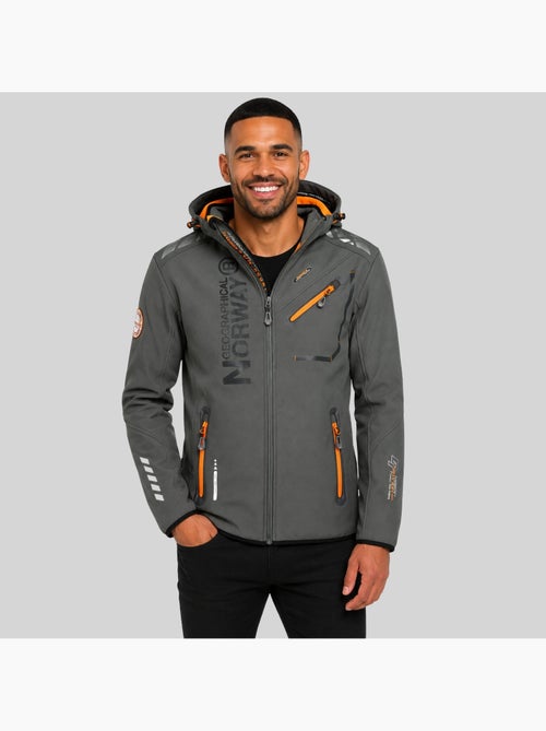 Giacca softshell con cappuccio royaute dark – geographical norway - Kiabi