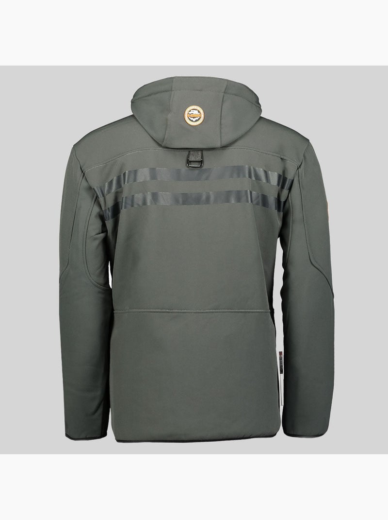 Giacca softshell con cappuccio royaute dark – geographical norway Grigio arancione - Kiabi