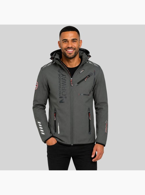 Giacca softshell con cappuccio royaute dark – geographical norway - Kiabi Giacca softshell con cappuccio royaute dark – geographical norway - Kiabi