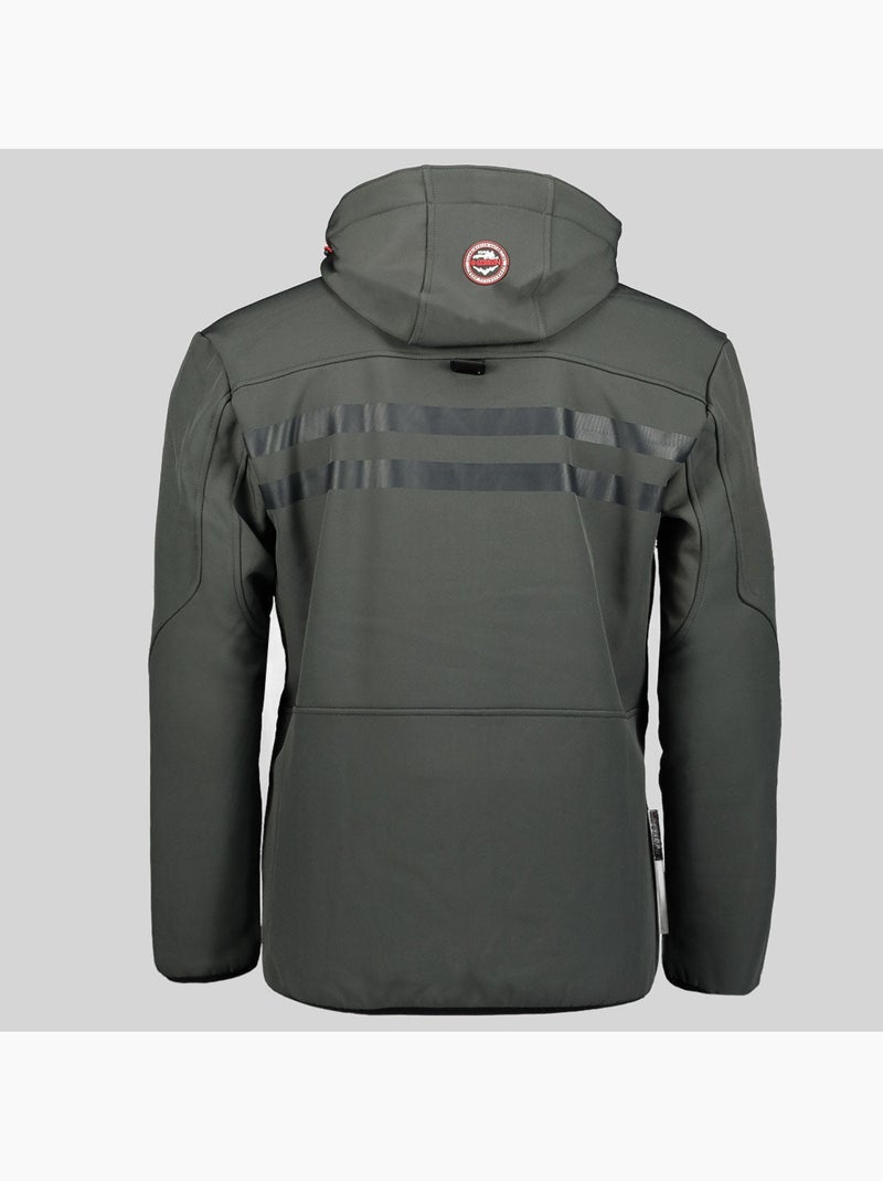 Giacca softshell con cappuccio royaute dark – geographical norway Grigio nero - Kiabi