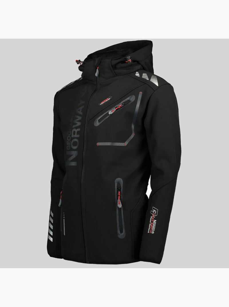 Giacca softshell con cappuccio royaute dark – geographical norway Nero - Kiabi