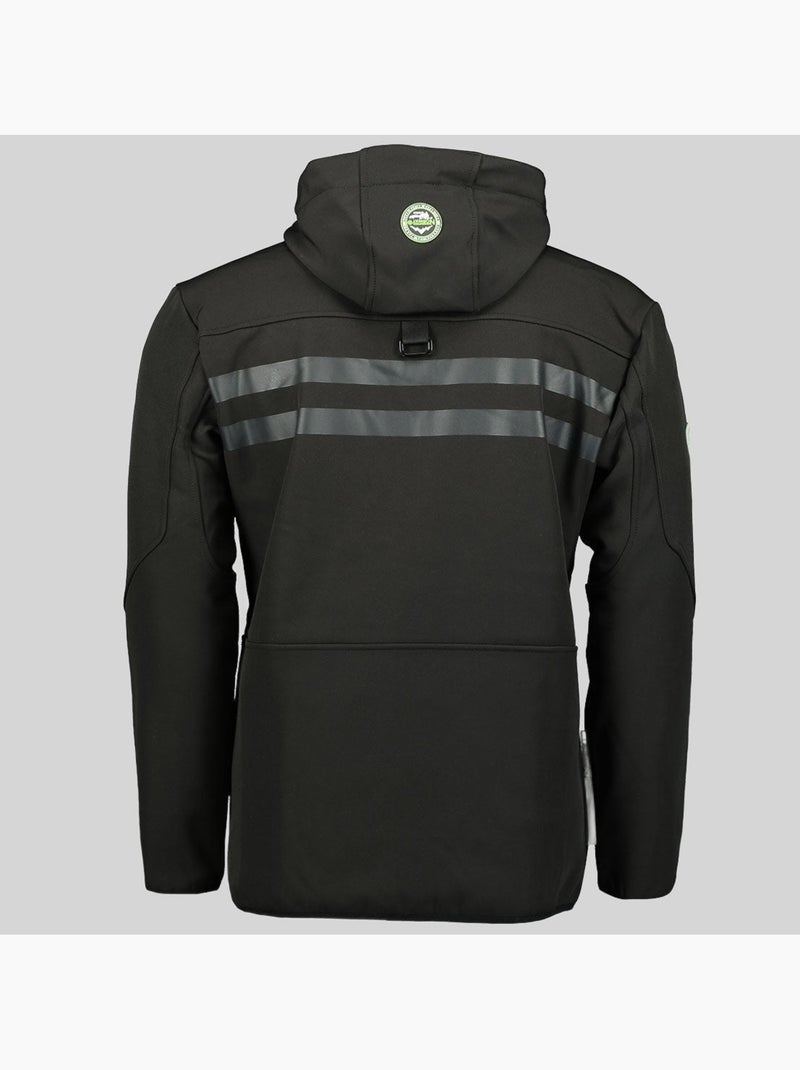 Giacca softshell con cappuccio royaute dark – geographical norway Nero Verde - Kiabi