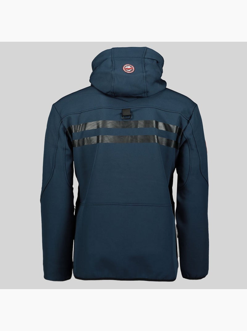 Giacca softshell con cappuccio royaute – geographical norway Blu Nero - Kiabi
