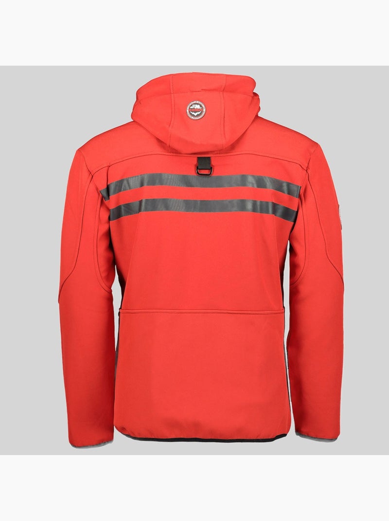 Giacca softshell con cappuccio royaute – geographical norway Nero Rosso - Kiabi