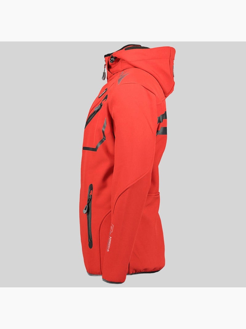Giacca softshell con cappuccio royaute – geographical norway Nero Rosso - Kiabi
