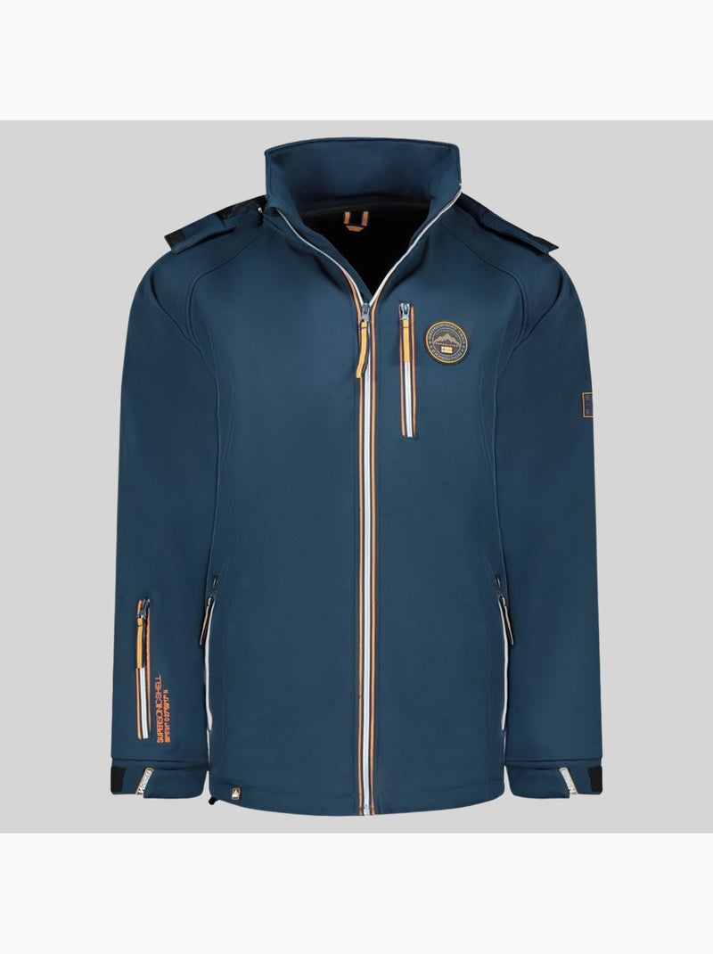 Giacca softshell con cappuccio tabim – geographical norway Blu marino - Kiabi