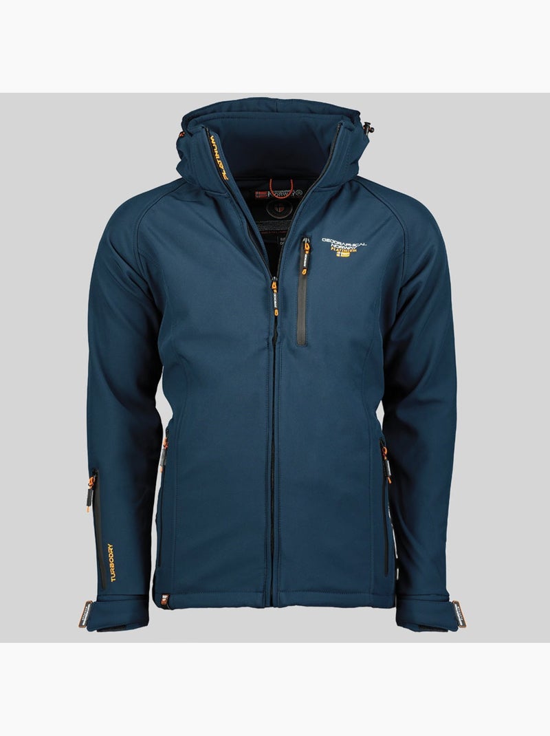 Giacca softshell con cappuccio taboo – geographical norway Blu marino - Kiabi