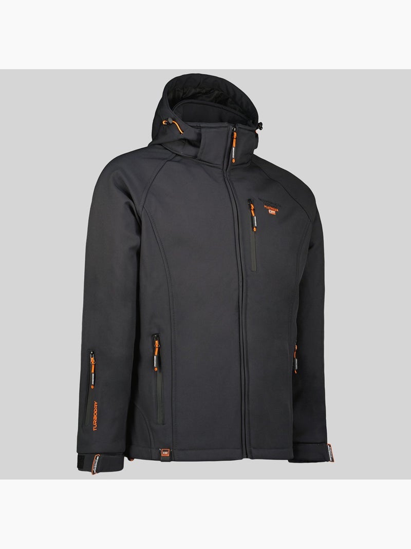 Giacca softshell con cappuccio taboo – geographical norway Grigio scuro - Kiabi