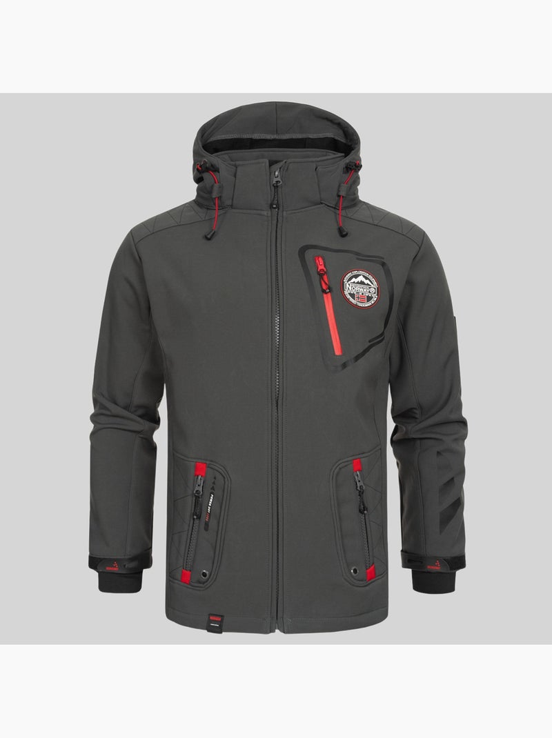 Giacca softshell con cappuccio tacebook – geographical norway Blu marino - Kiabi
