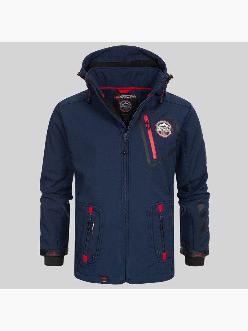 Giacca softshell con cappuccio tacebook – geographical norway Grigio scuro - Kiabi