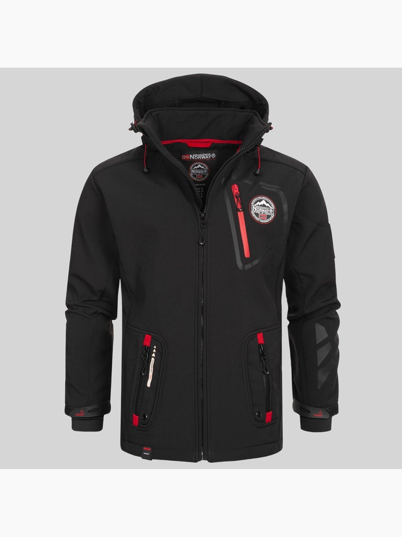 Giacca softshell con cappuccio tacebook – geographical norway Grigio scuro - Kiabi