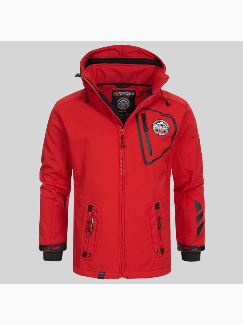 Giacca softshell con cappuccio tacebook – geographical norway Grigio scuro - Kiabi