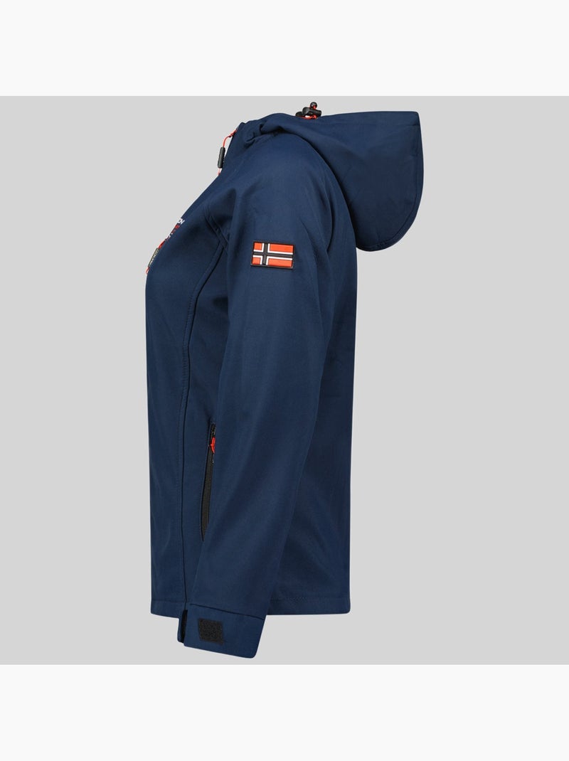 Giacca softshell con cappuccio tacer – geographical norway Blu marino - Kiabi