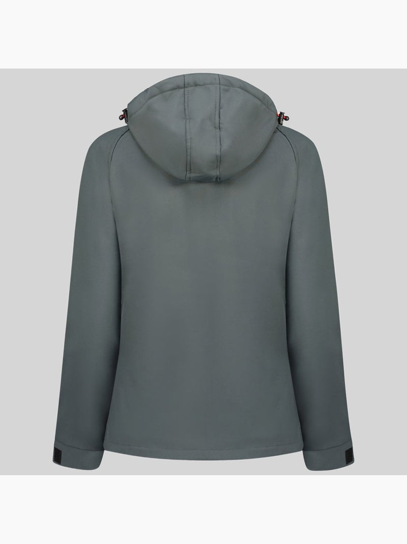 Giacca softshell con cappuccio tacer – geographical norway Grigio scuro - Kiabi