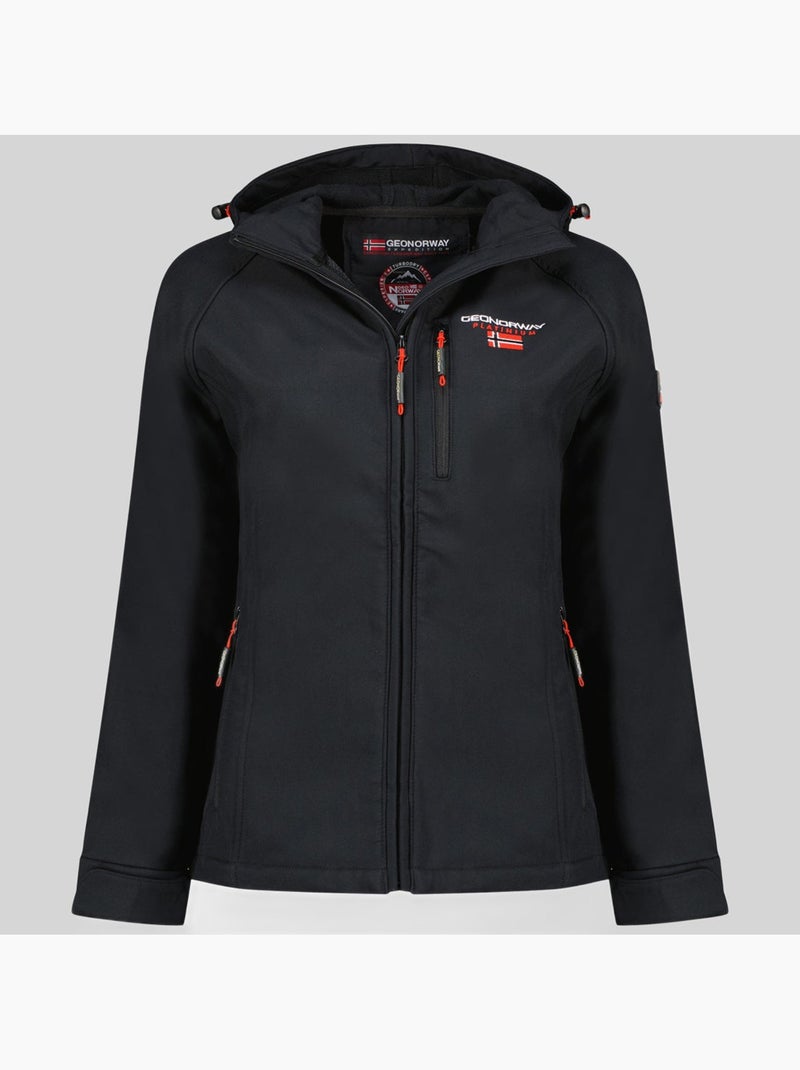 Giacca softshell con cappuccio tacer – geographical norway Nero - Kiabi