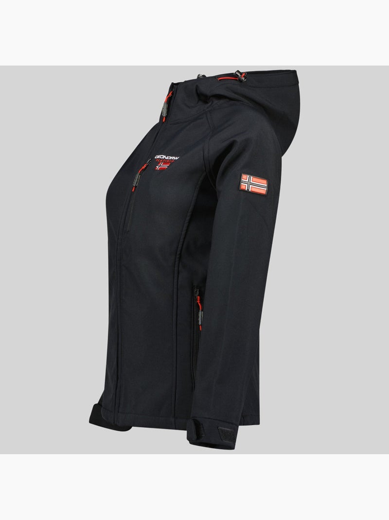 Giacca softshell con cappuccio tacer – geographical norway Nero - Kiabi