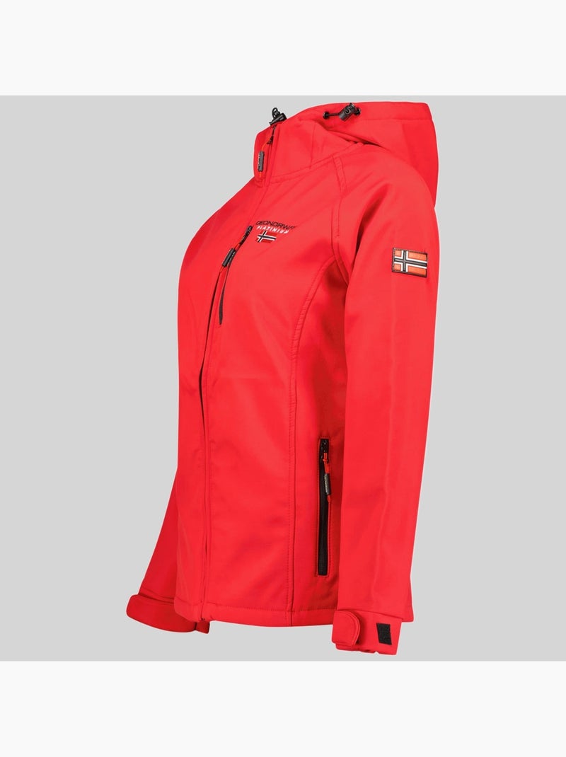 Giacca softshell con cappuccio tacer – geographical norway Rosso - Kiabi