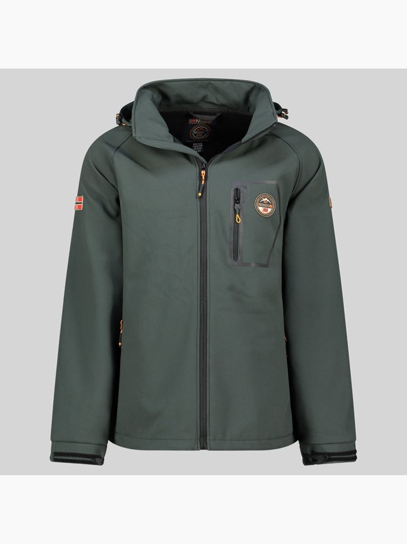 Giacca softshell con cappuccio takable – geographical norway Grigio scuro - Kiabi