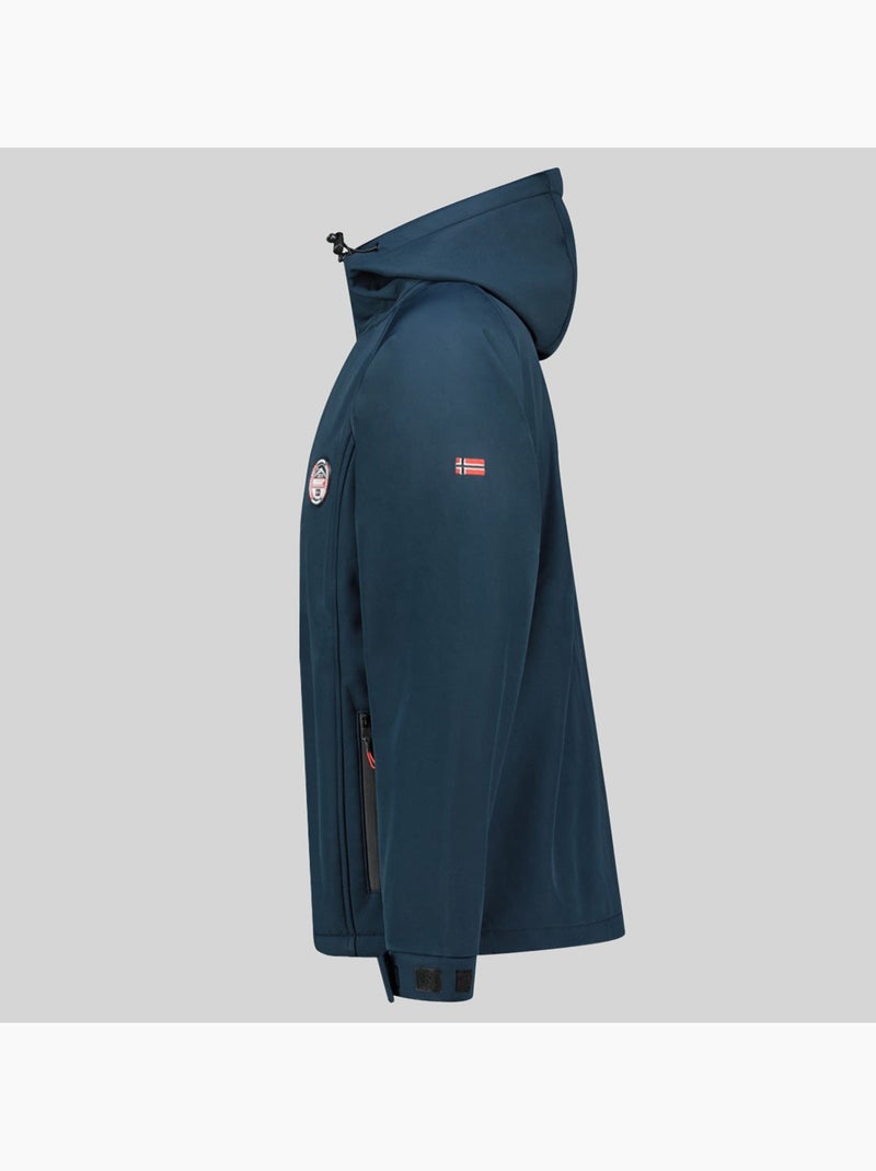 Giacca softshell con cappuccio tamigobadge – geographical norway Blu marino - Kiabi