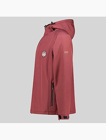 Giacca softshell con cappuccio tamigobadge – geographical norway