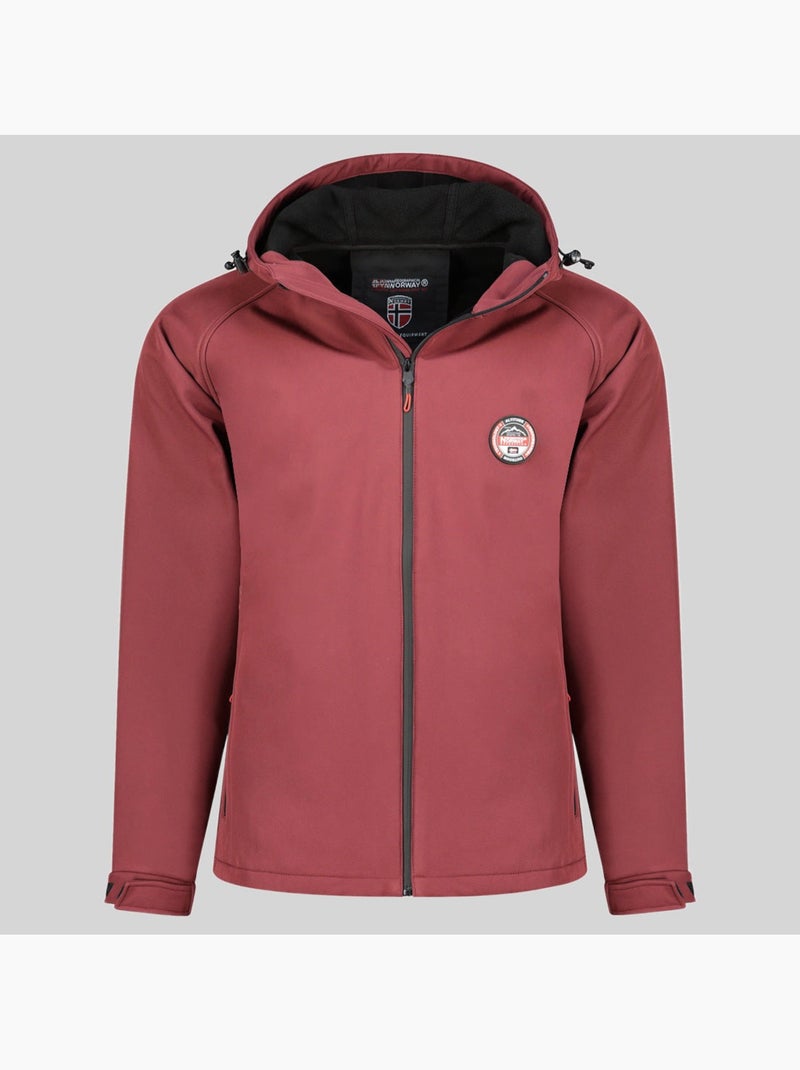 Giacca softshell con cappuccio tamigobadge – geographical norway Bordeaux - Kiabi