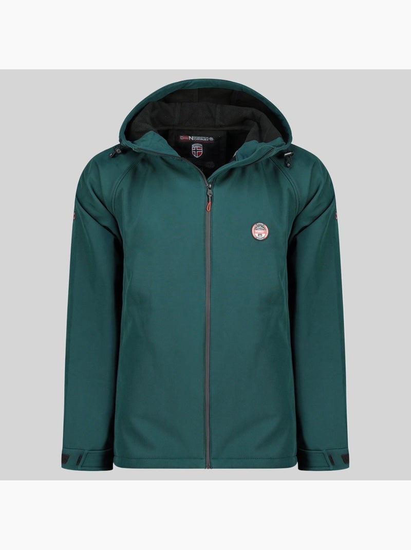 Giacca softshell con cappuccio tamigobadge – geographical norway Verde scuro - Kiabi