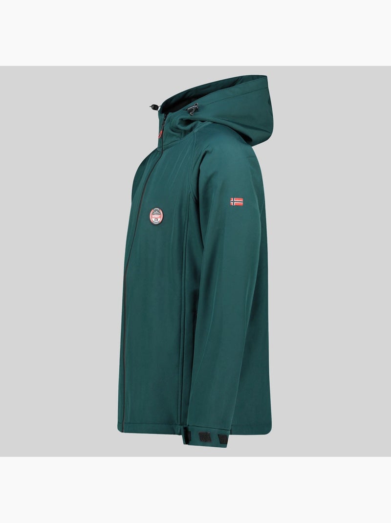 Giacca softshell con cappuccio tamigobadge – geographical norway Verde scuro - Kiabi