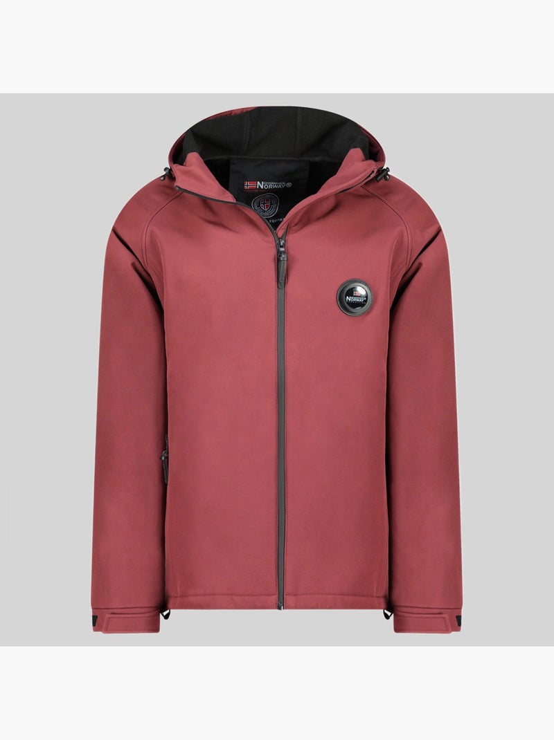 Giacca softshell con cappuccio tamigoglass – geographical norway Bordeaux - Kiabi
