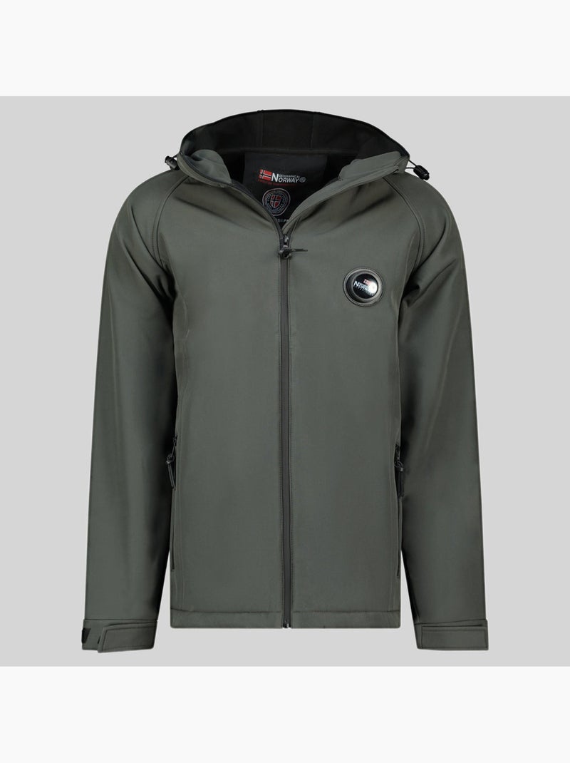 Giacca softshell con cappuccio tamigoglass – geographical norway Grigio scuro - Kiabi