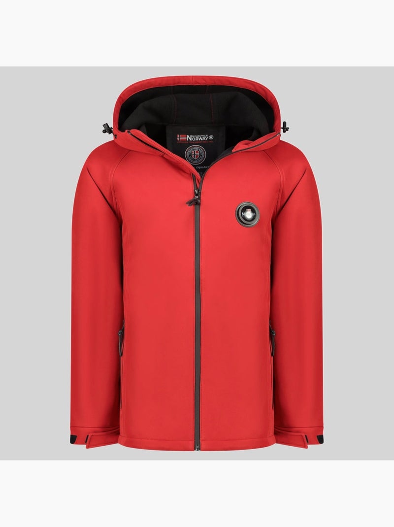Giacca softshell con cappuccio tamigoglass – geographical norway Rosso - Kiabi