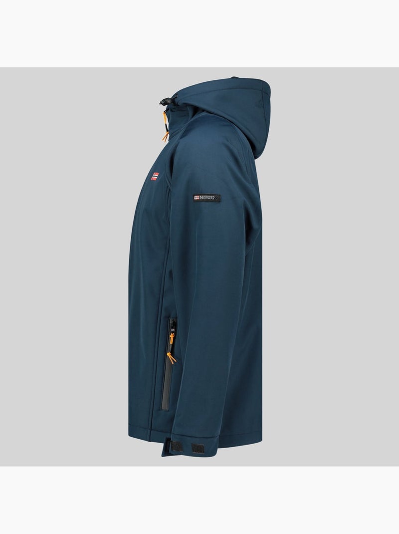 Giacca softshell con cappuccio tamigolor – geographical norway Blu marino - Kiabi