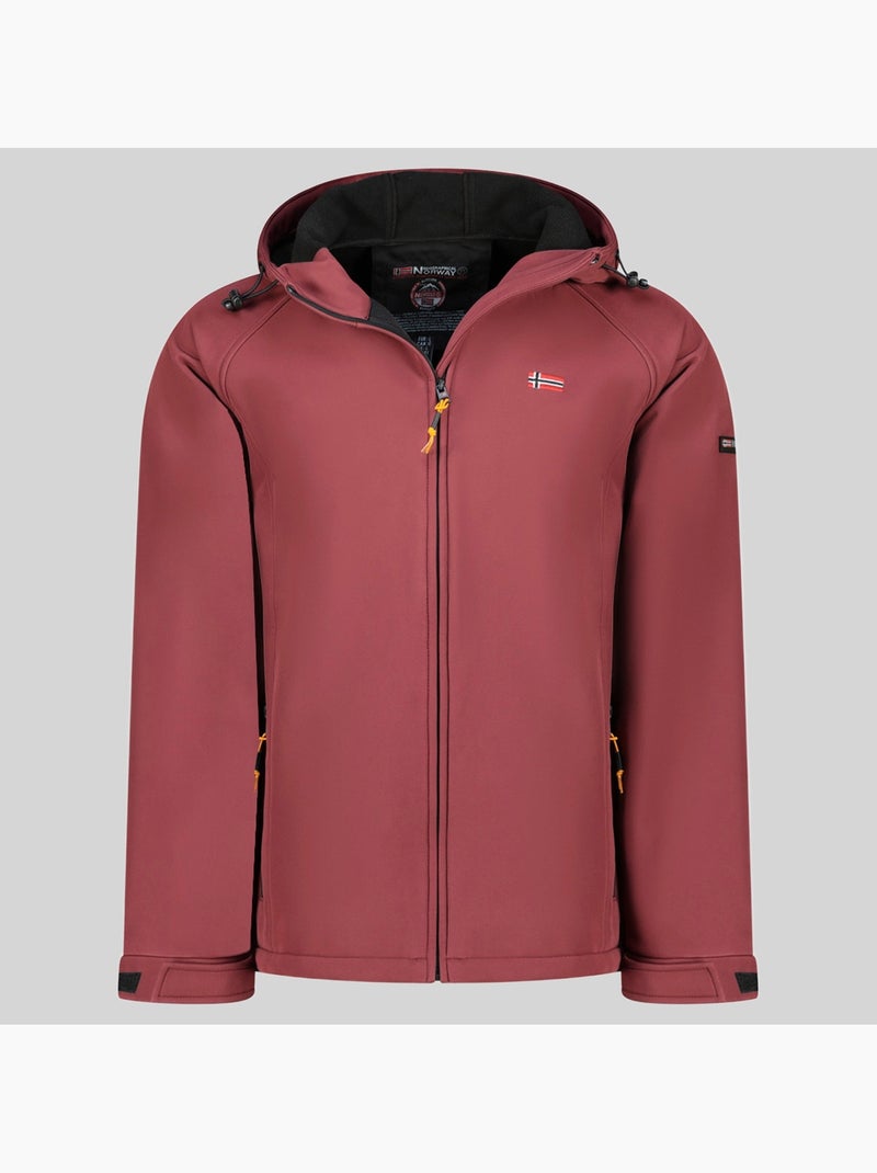 Giacca softshell con cappuccio tamigolor – geographical norway Bordeaux - Kiabi