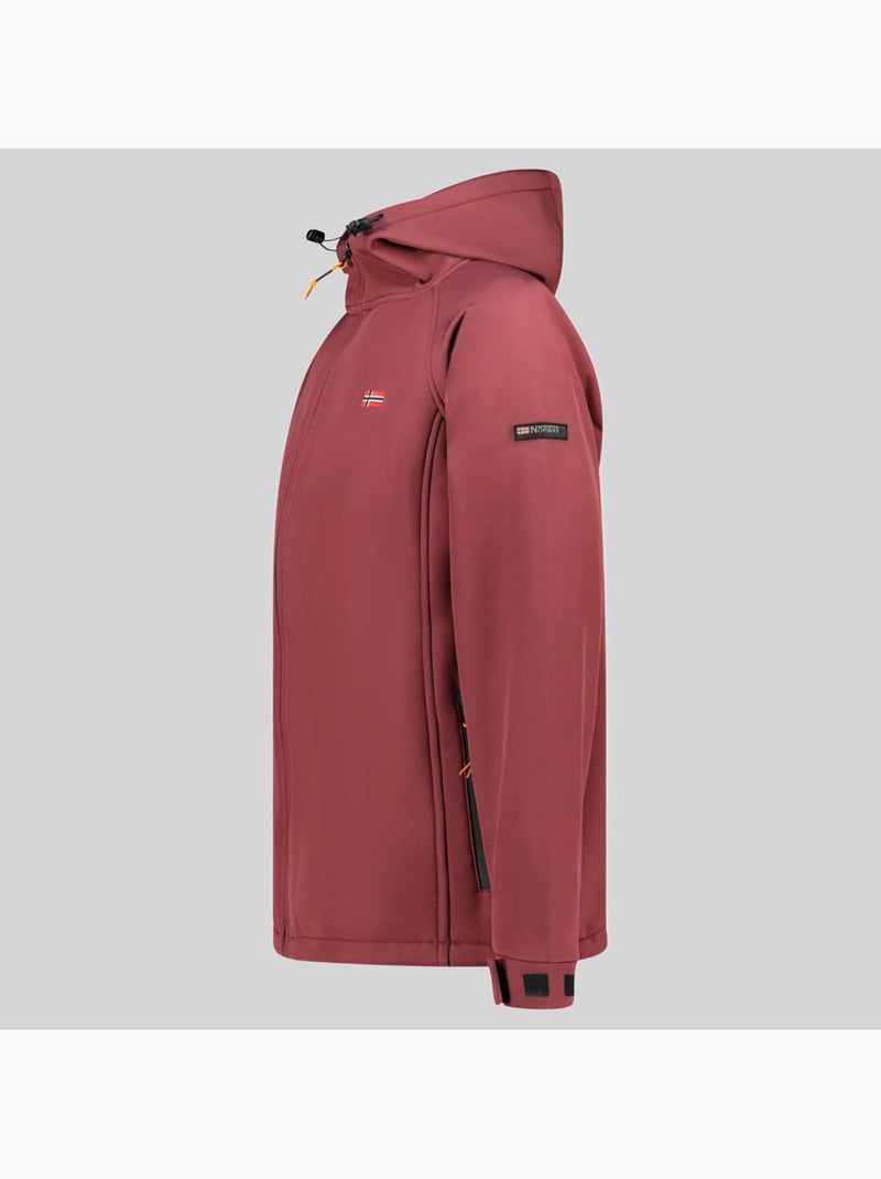Giacca softshell con cappuccio tamigolor – geographical norway Bordeaux - Kiabi