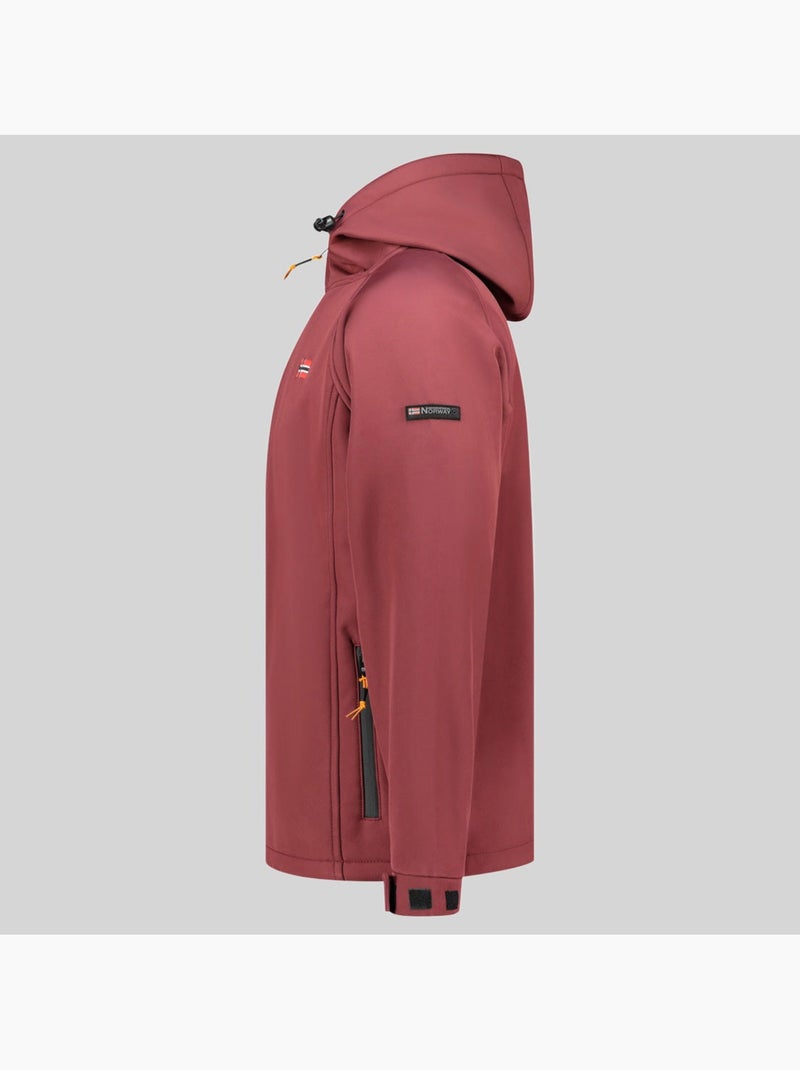 Giacca softshell con cappuccio tamigolor – geographical norway Bordeaux - Kiabi