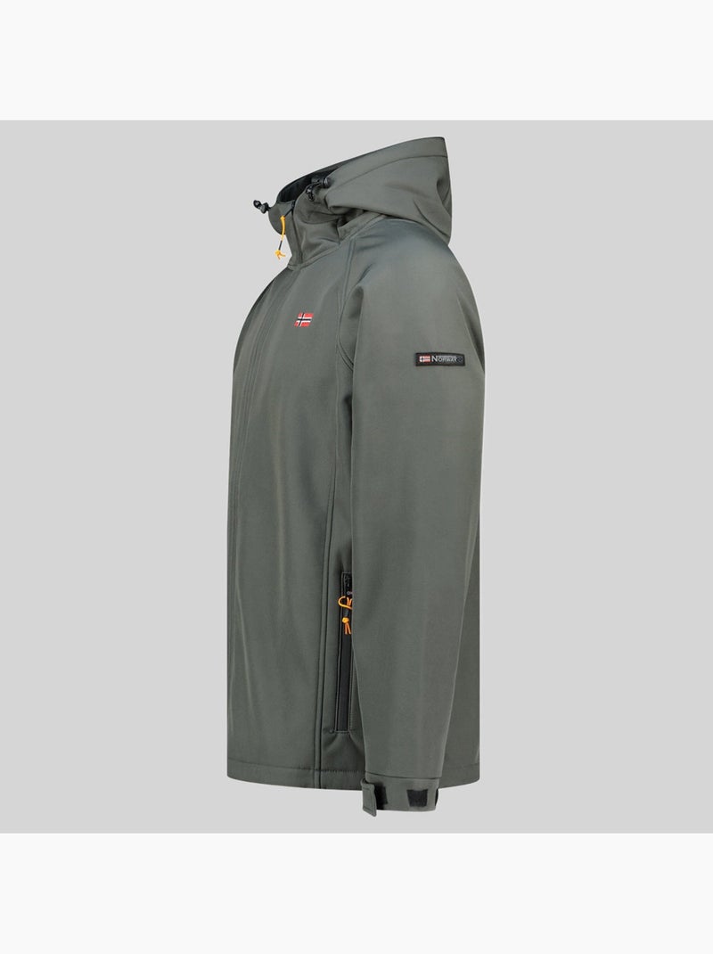 Giacca softshell con cappuccio tamigolor – geographical norway Grigio scuro - Kiabi