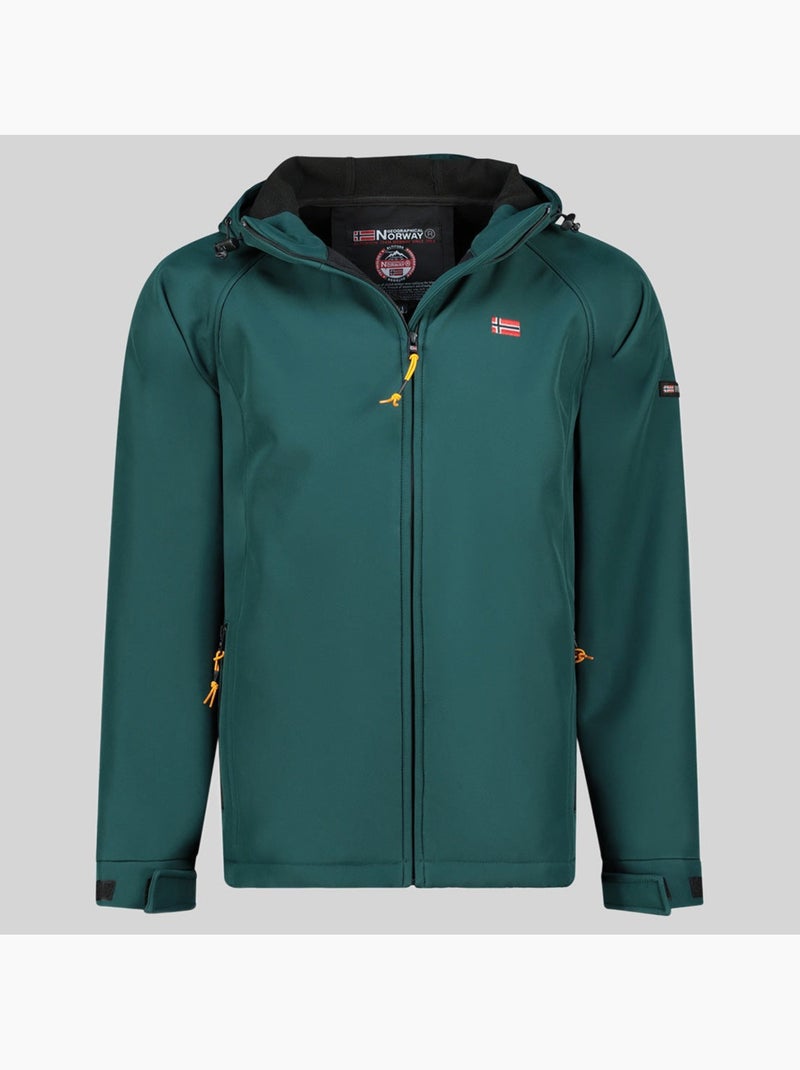 Giacca softshell con cappuccio tamigolor – geographical norway Verde scuro - Kiabi