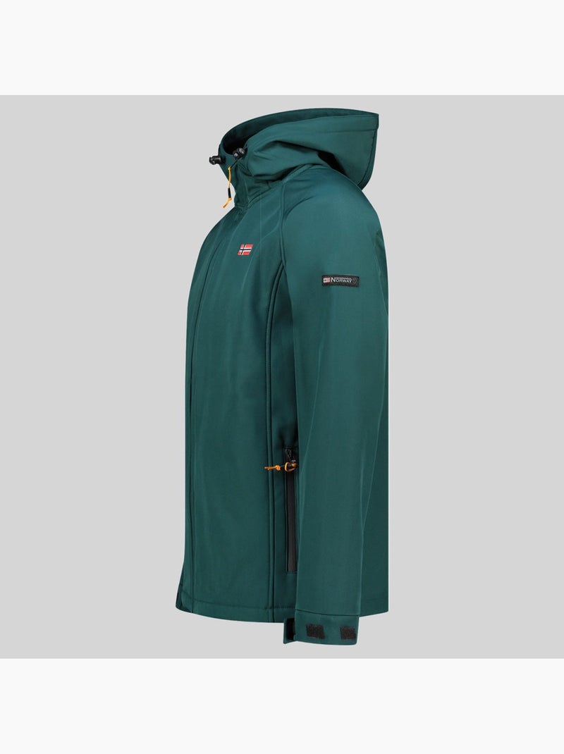 Giacca softshell con cappuccio tamigolor – geographical norway Verde scuro - Kiabi