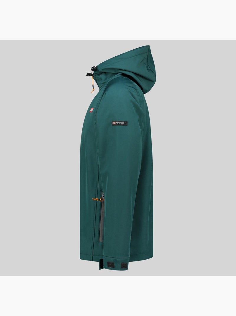 Giacca softshell con cappuccio tamigolor – geographical norway Verde scuro - Kiabi