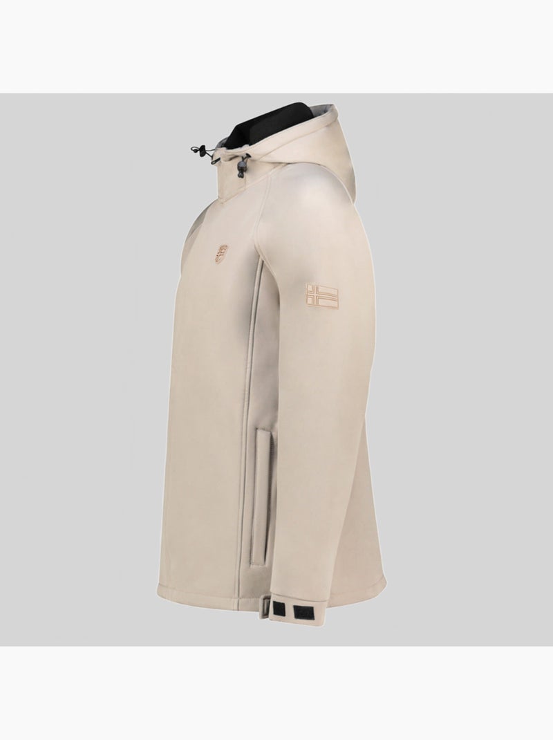 Giacca softshell con cappuccio tamigotal – geographical norway Beige - Kiabi