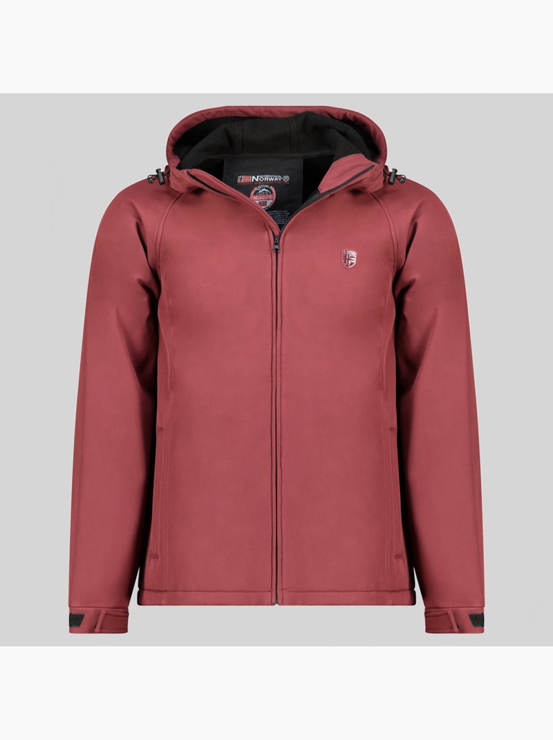 Giacca softshell con cappuccio tamigotal – geographical norway Bordeaux - Kiabi
