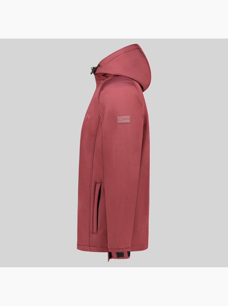 Giacca softshell con cappuccio tamigotal – geographical norway Bordeaux - Kiabi