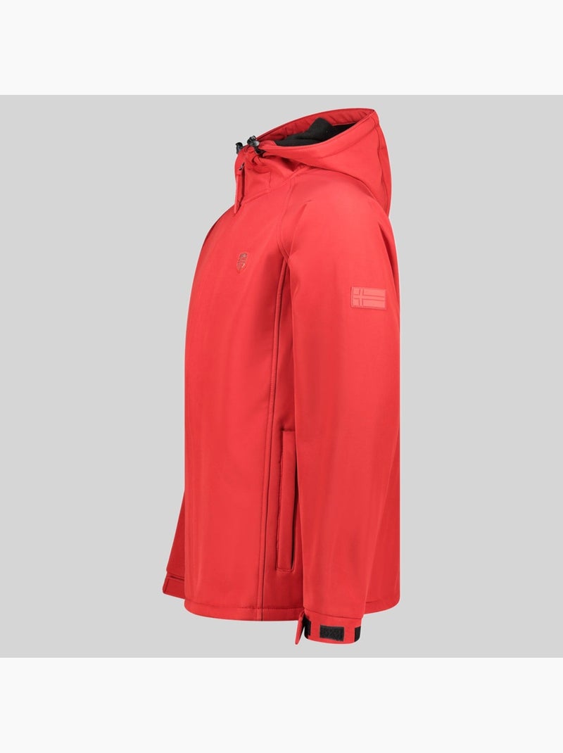 Giacca softshell con cappuccio tamigotal – geographical norway Rosso - Kiabi