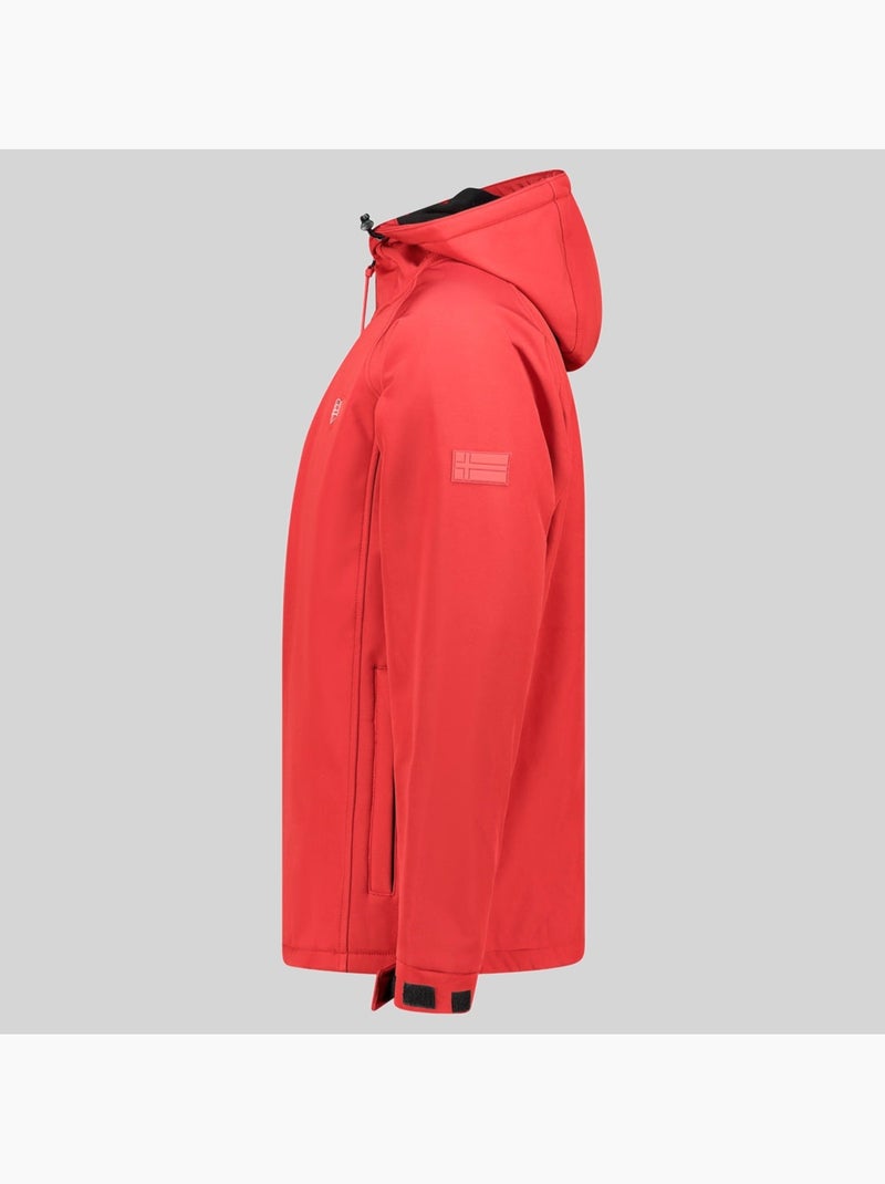 Giacca softshell con cappuccio tamigotal – geographical norway Rosso - Kiabi