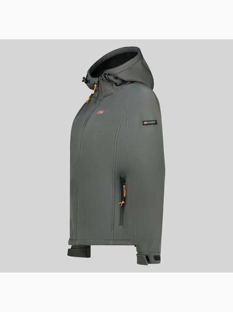 Giacca softshell con cappuccio tamilalor – geographical norway Grigio scuro - Kiabi