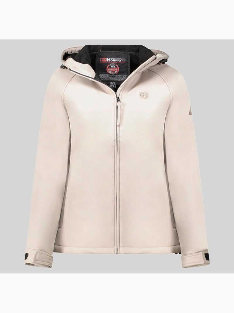 Giacca softshell con cappuccio tamilatal – geographical norway Beige - Kiabi